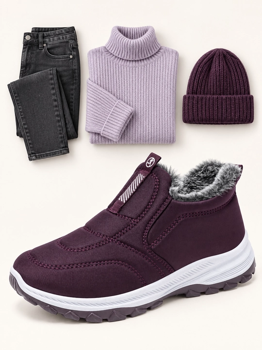 Ayollar sliponlari DISHER WarmStep, qishki, issiq, qulay, 1 o’lcham katta oling