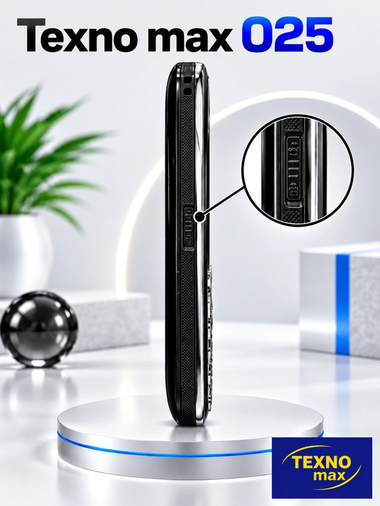 Texnomax 025 tugmali telefon — 2 ta SIM, yorqin ekran va qulay interfeys bilan