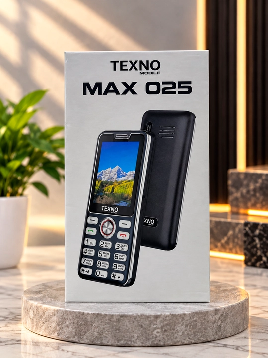 Texnomax 025 tugmali telefon — 2 ta SIM, yorqin ekran va qulay interfeys bilan