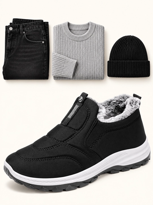 Erkaklar sliponlari DISHER FrostStep, qishki, issiq, 1 o’lcham katta oling