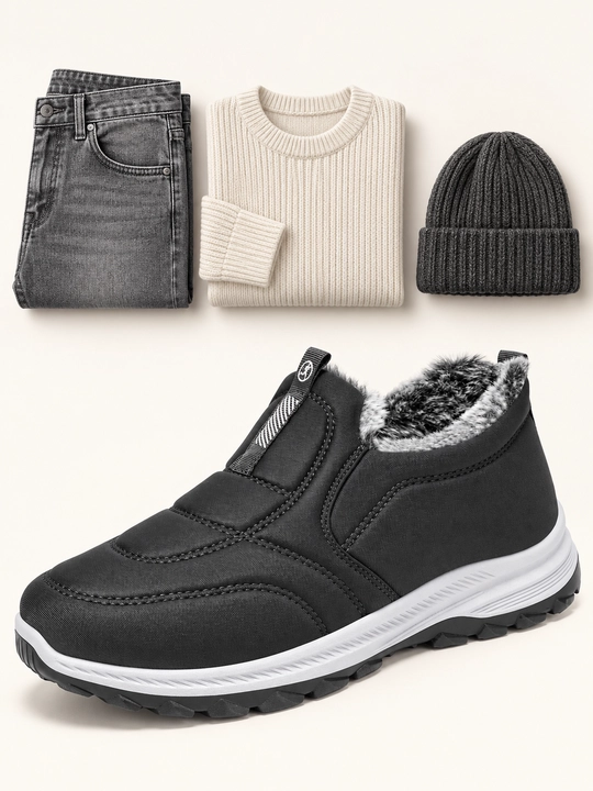 Erkaklar sliponlari DISHER FrostStep, qishki, issiq, 1 o’lcham katta oling