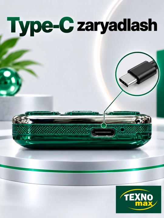 Texnomax 025 tugmali telefon — 2 ta SIM, yorqin ekran va qulay interfeys bilan