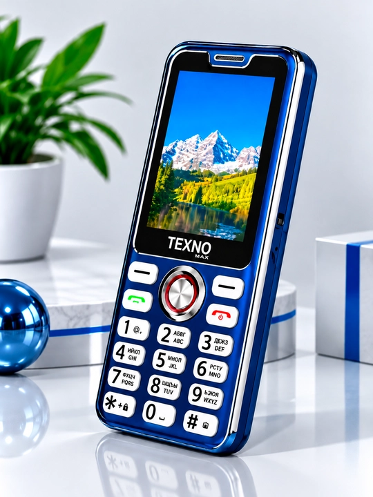 Texnomax 025 кнопочный телефон с двумя SIM, ярким экраном и удобным интерфейсом
