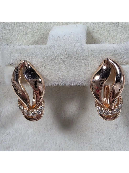 Mis ziraklar, 18 karat pushti tilla qoplamali