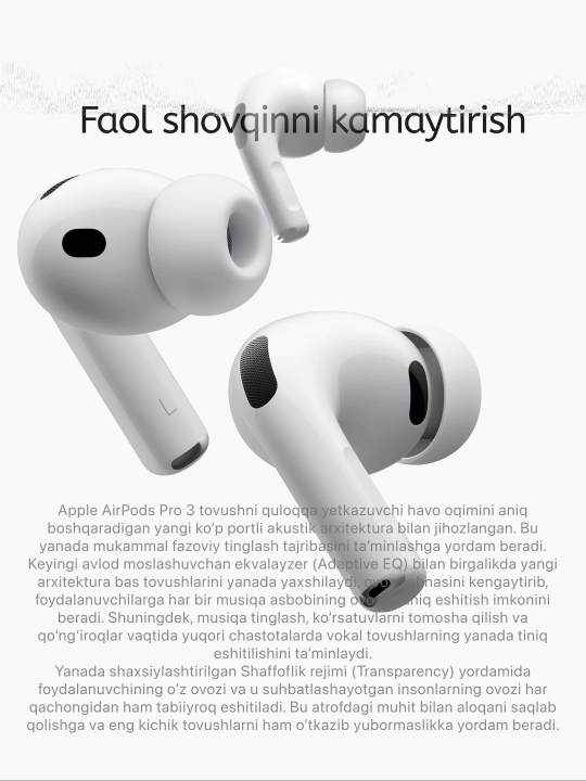 Simsiz quloqchinlar Apple AirPods pro 3 type-c