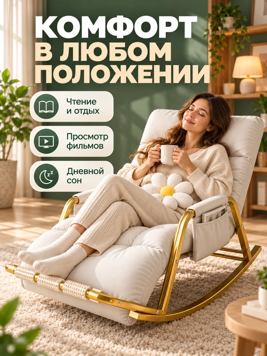 Кресло-качалка для сада и балкона
