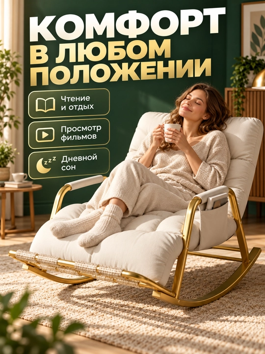 Кресло-качалка для сада и балкона