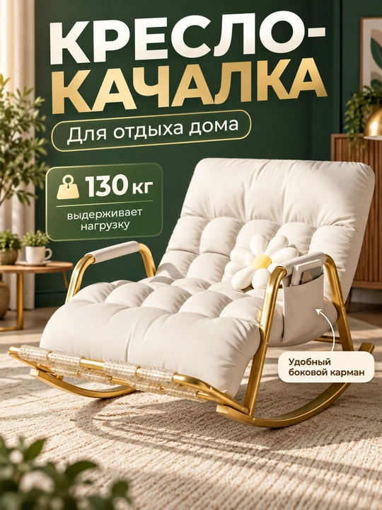 Kreslo kachalka, bog‘ va balkon uchun - 