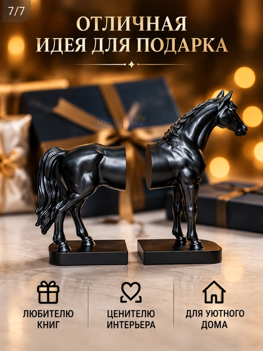 Декоративные подставки для книг , комплект из 2 частей, интерьерный декор