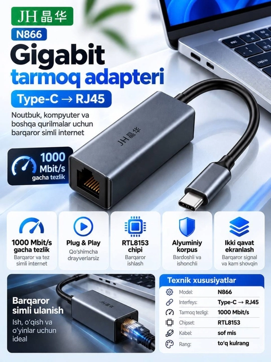 USB 3.0 HUB,3×USB 3.0+RJ45 Gigabit LAN Type-C RJ45 Gigabit Ethernet Type-C USB HUB 3.0
