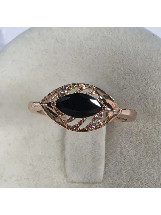 Mis uzuk, 18 karat pushti tilla yugurtirilgan
