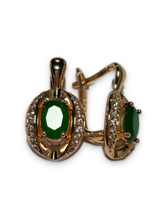 Серьги из меди с розовой позолотой 18 карат - 