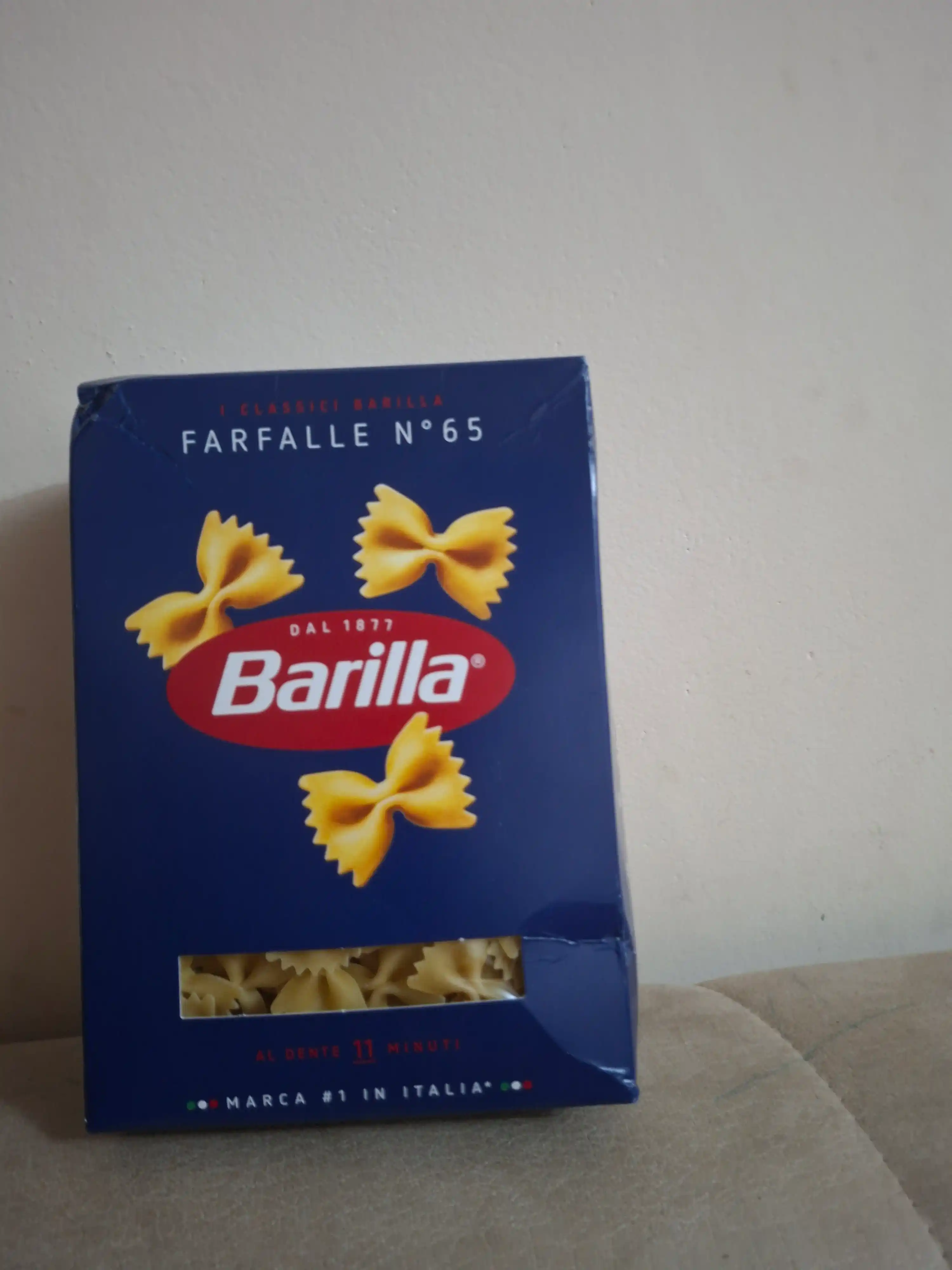 Makaron Barilla Farfalle n.65 qattiq bug'doy, 400 g