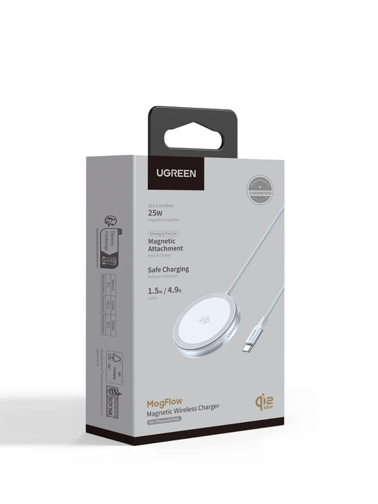 UGREEN Qi2 25Вт Магнитное беспроводное зарядное устройство W753 55959