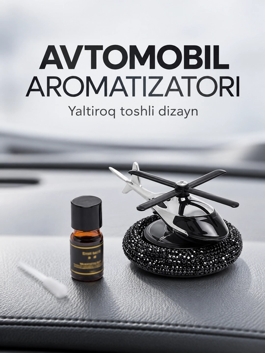 Avtomobil uchun havo yangilagichi – vertolyot shaklida, mashina uchun aromatizator