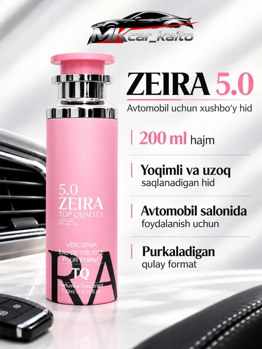 Dezodorant sprey 200 ml Verlorna Zeira Top Quality, erkaklar va ayollar uchun