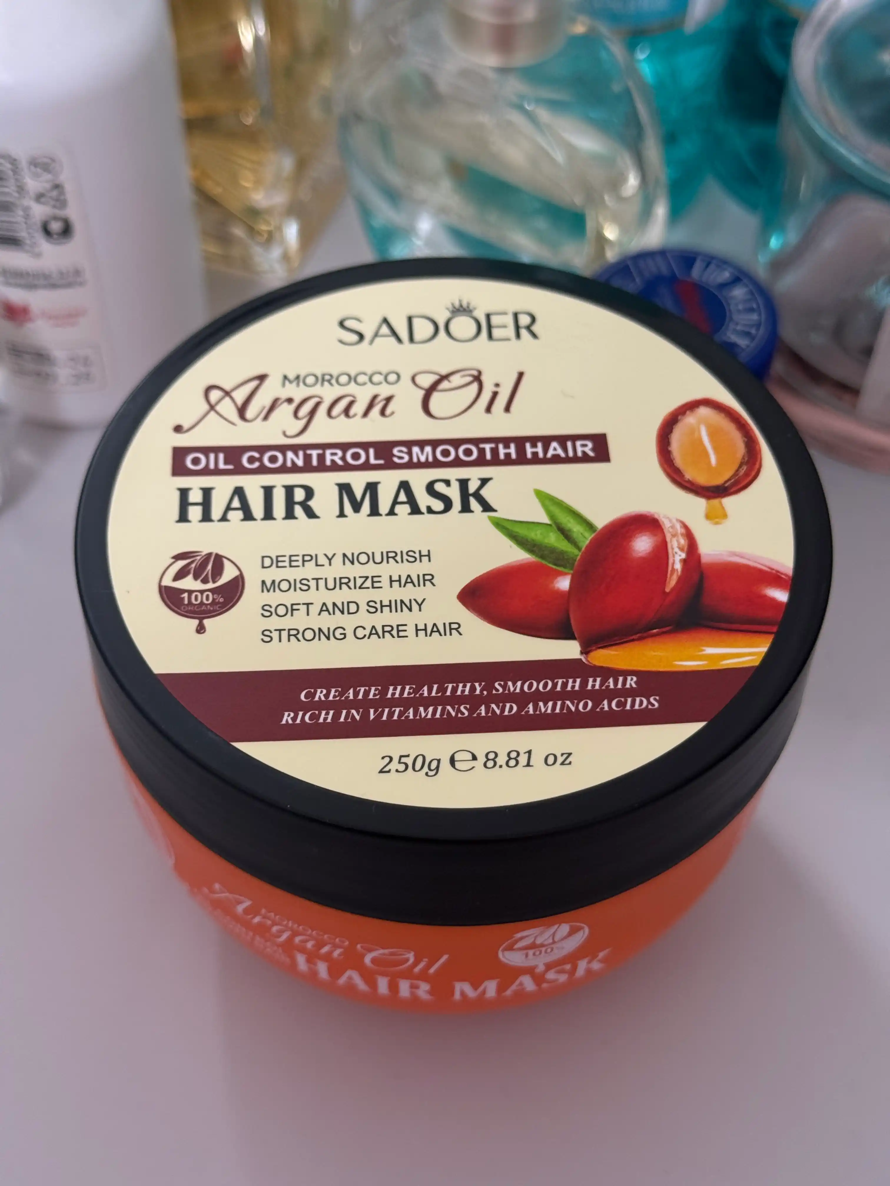Маска для волос SADOER Argan Oil с аргановым маслом, увлажняющая, 250 г