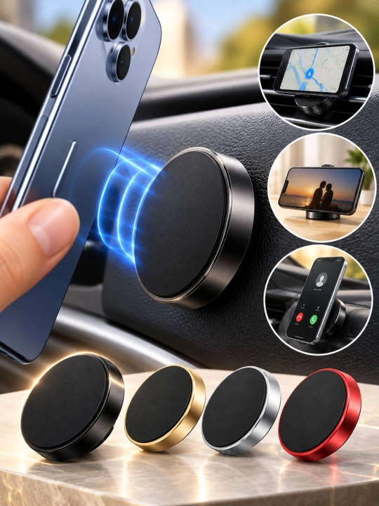 Magnitli telefon ushlagich avto holder telefon yopishtirgich holder mashina aksessuari