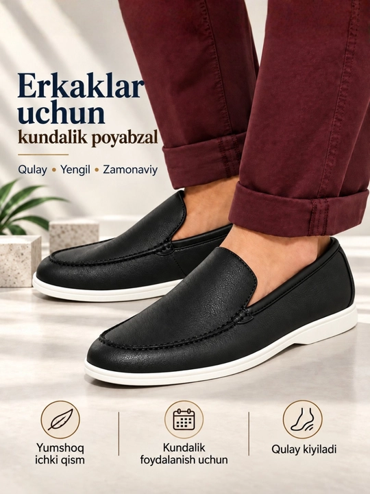 Tuflilar erkaklar uchun yozgi va kuzgi mavsum uchun, loferlar erkaklar uchun