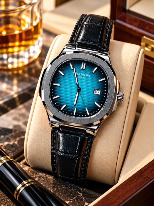 Erkaklar uchun qo‘l soati Patek Philippe klassik quartz mexanizmli - 