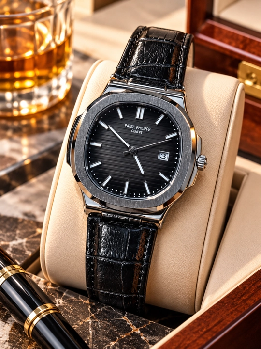 Erkaklar uchun qo‘l soati Patek Philippe klassik quartz mexanizmli - 
