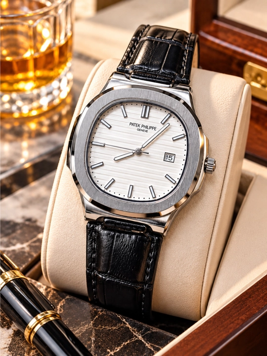 Erkaklar uchun qo‘l soati Patek Philippe klassik quartz mexanizmli - 