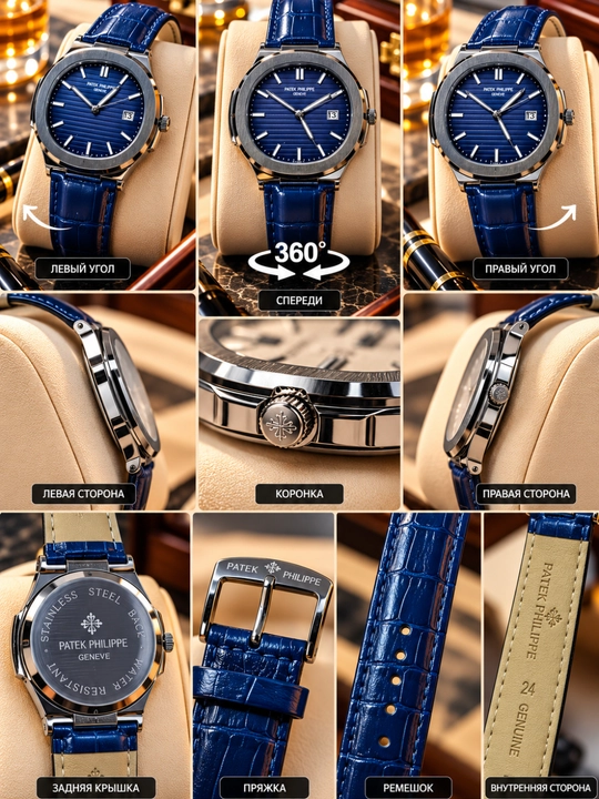 Erkaklar uchun qo‘l soati Patek Philippe klassik quartz mexanizmli