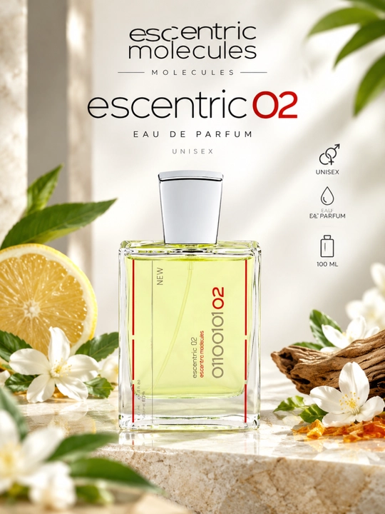 Esscentric 02 Moolecules — uniseks uchun zamonaviy molekulyar ifor, 100 ml - 