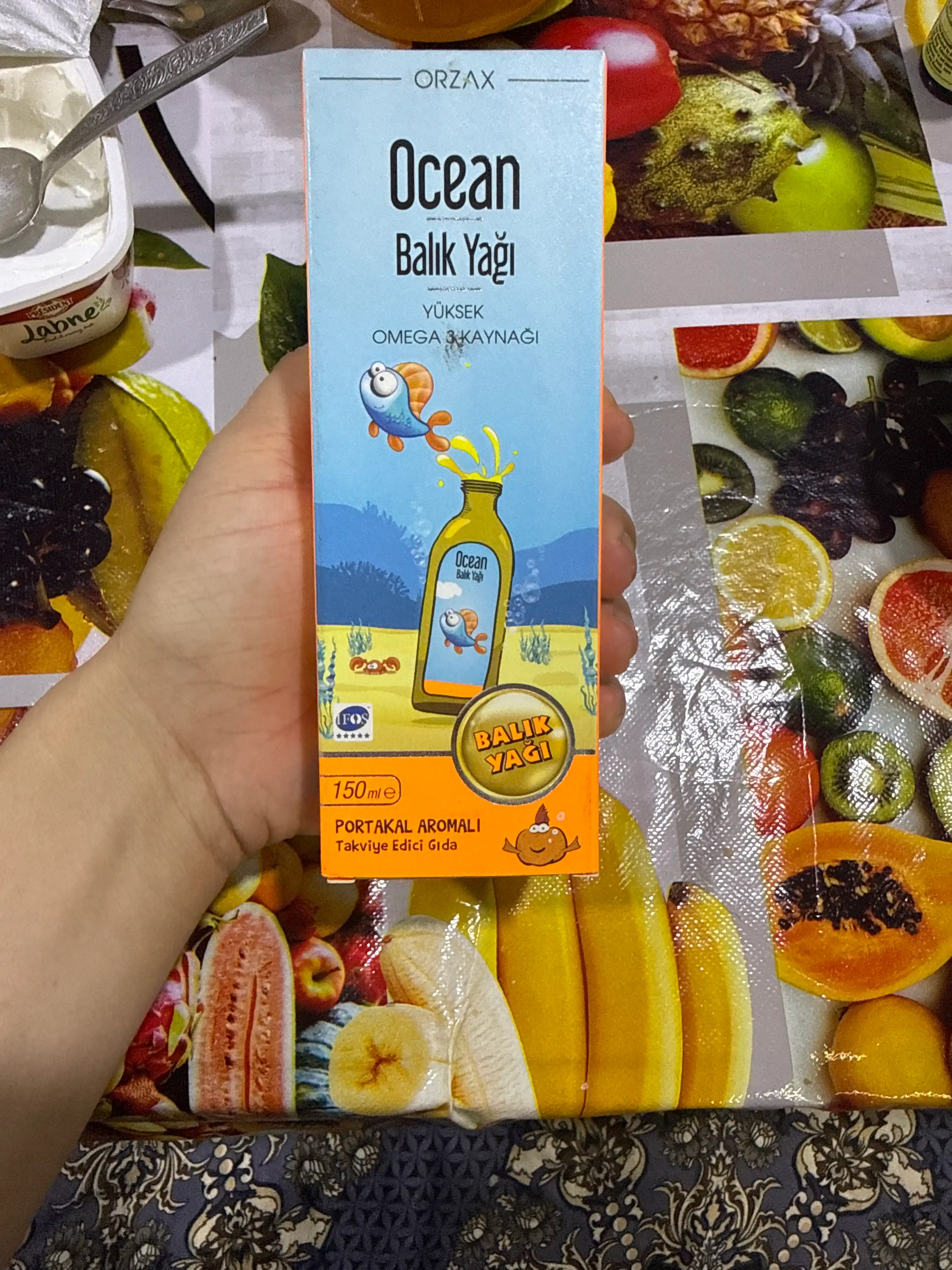 ORZAX Oсean Fish Oil Baliq yog'i siropi Omega 3, 150 ml