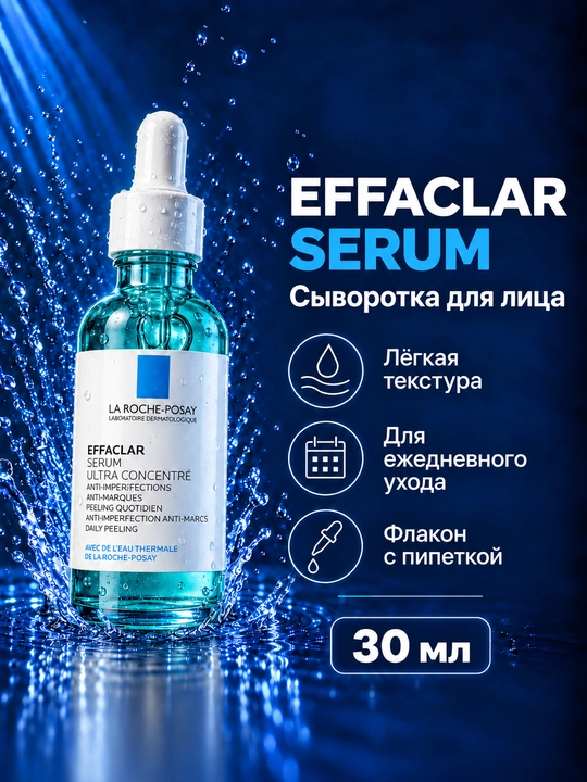 Yuz terisini kundalik parvarishlash serumi, Yengil teksturali yuz serumi 30 ml