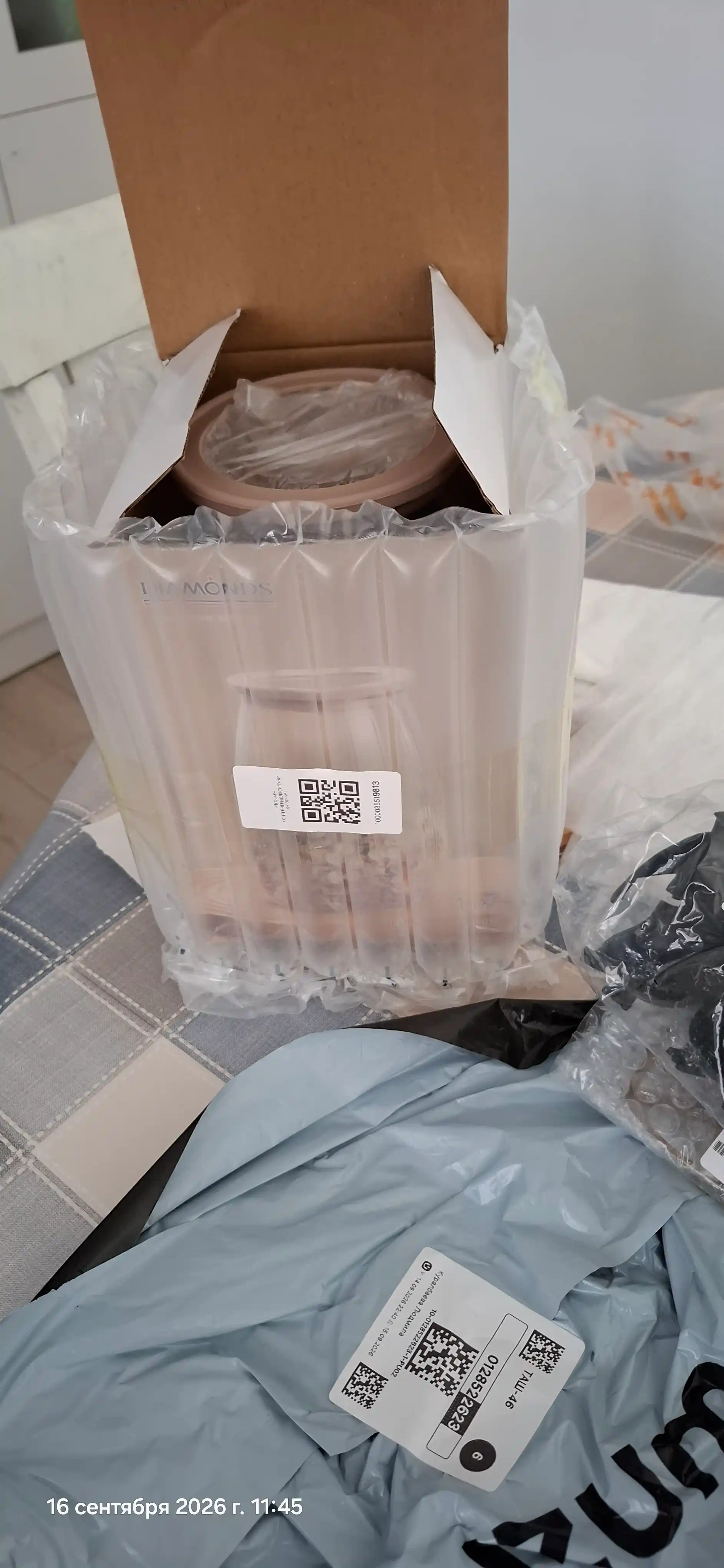 Контейнеры для сипучих продуктов, банка стекло квадрат и круглая, 1 штук