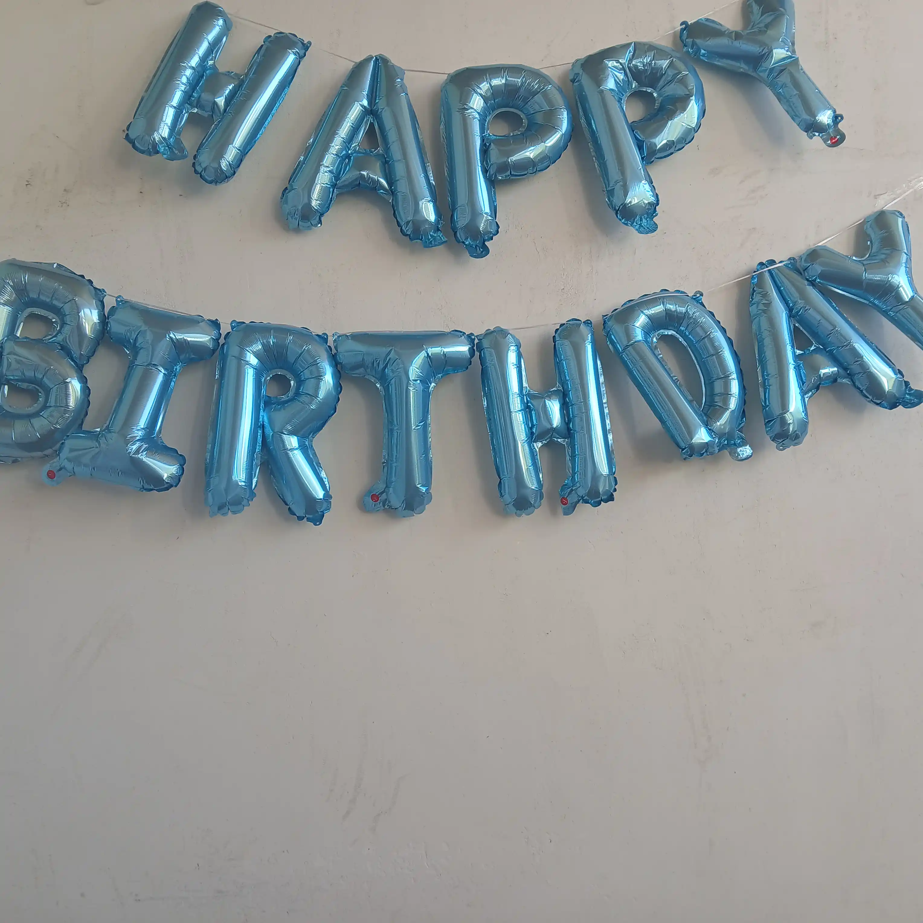 Шарики буквы "Happy Birthday" для дня рождения, надпись на стену