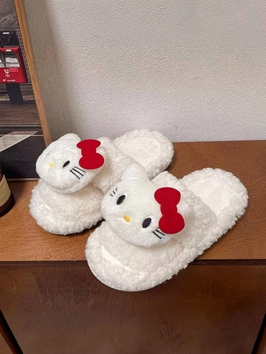 Ayollar va qizlar uchun uy shippaklari, hello kitty, Pinterest domashniylar, 36-40 - 