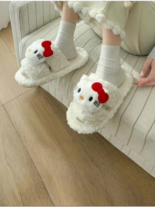 Ayollar va qizlar uchun uy shippaklari, hello kitty, Pinterest domashniylar, 36-40