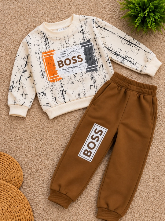 Одежда для мальчиков, осенний спортивный костюм, тёплый и мягкий.