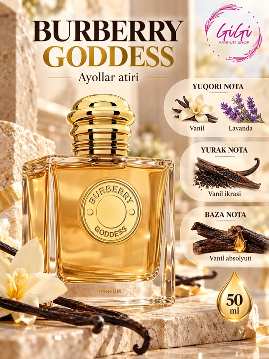 Burberry Her Elixir de Parfum, Gold, Goddess ayollar parfumlari 100ml - 