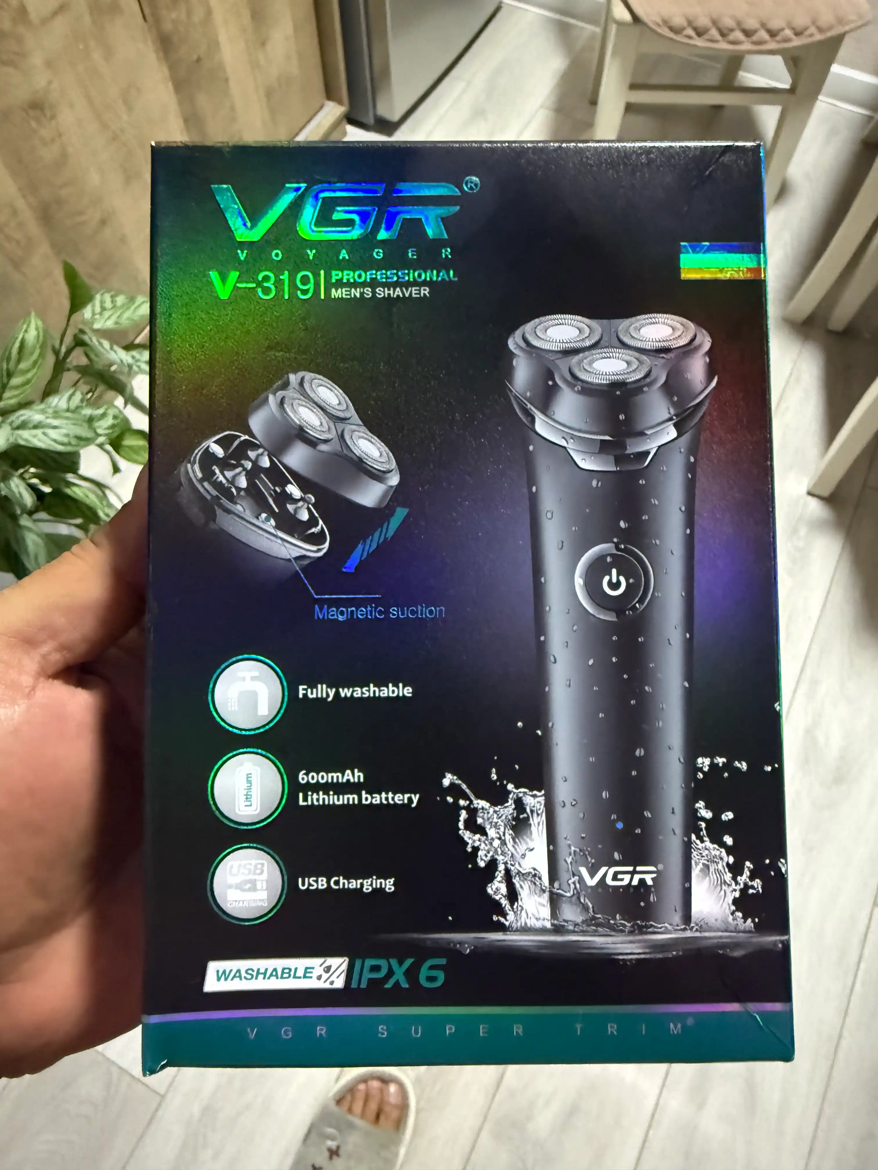 Электробритва VGR V-318, портативная, для сухого и влажного бритья