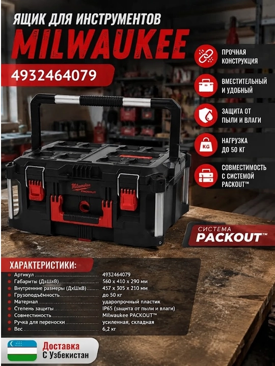 Milwaukee Packout katta qutisi - 