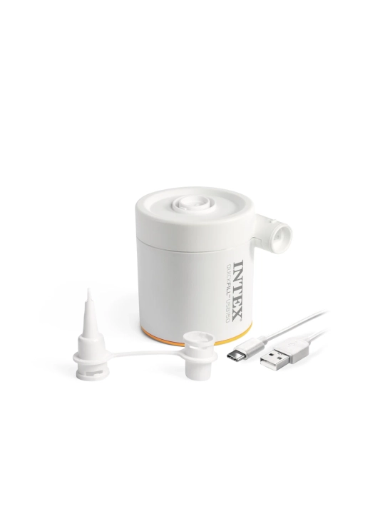 Intex 64012 Надувной матрас 137х191х22см "Truaire Outdoor Camping", с USB насосом 5V