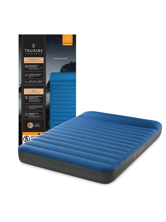 Intex 64012 Надувной матрас 137х191х22см "Truaire Outdoor Camping", с USB насосом 5V - 