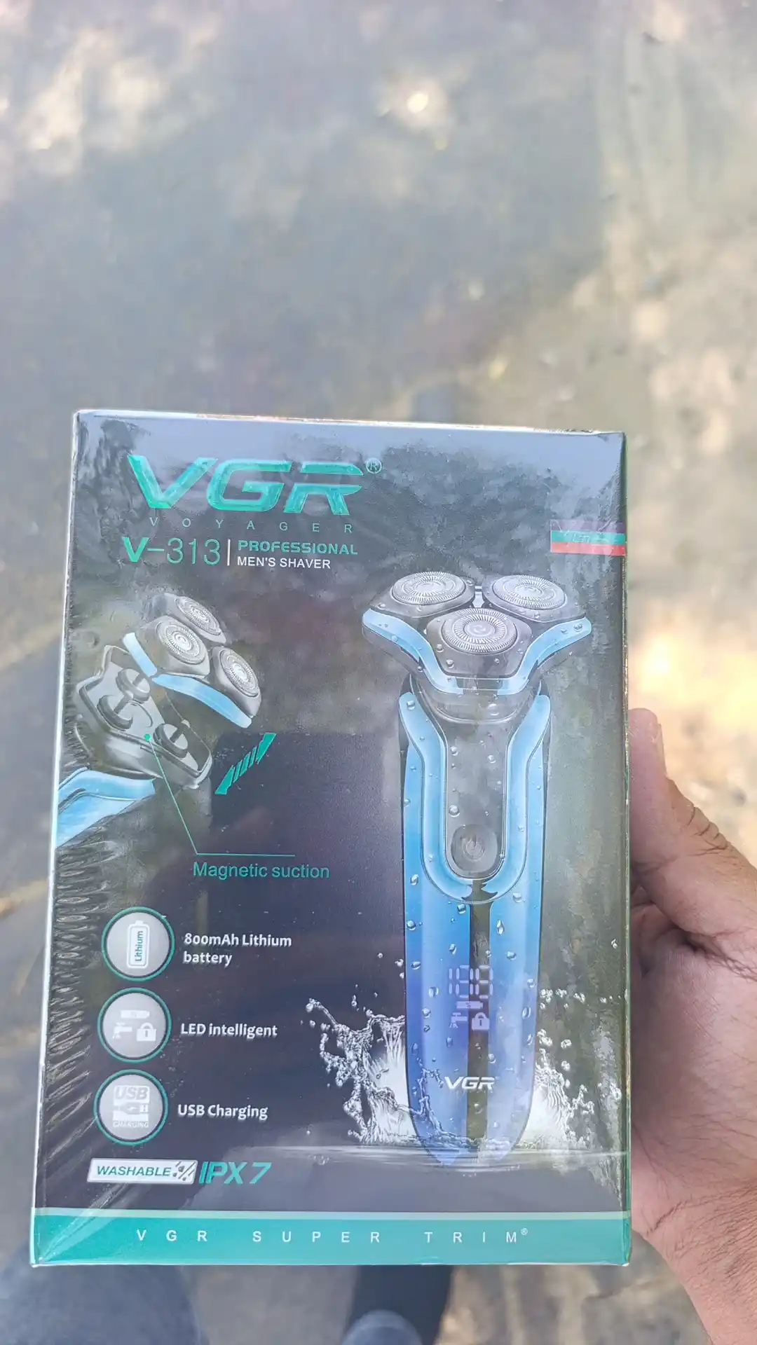 Quruq va nam soqol olish uchun elektr ustara, VGR V-306, 318