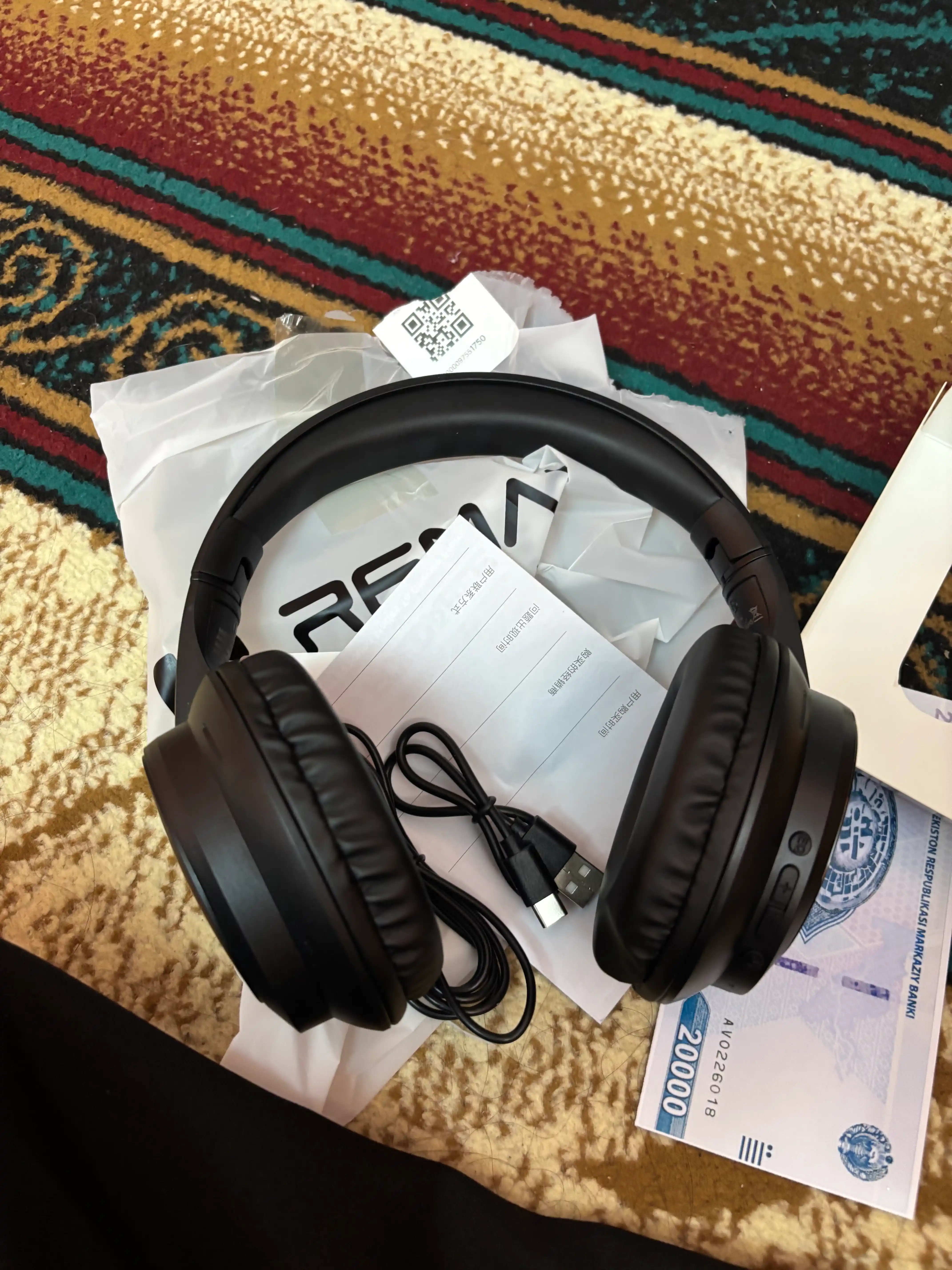 Simli va simsiz Remax RB-100HB  quloqchin, Bluetooth 5.0,  uzoq ishlash, qulay naushnik