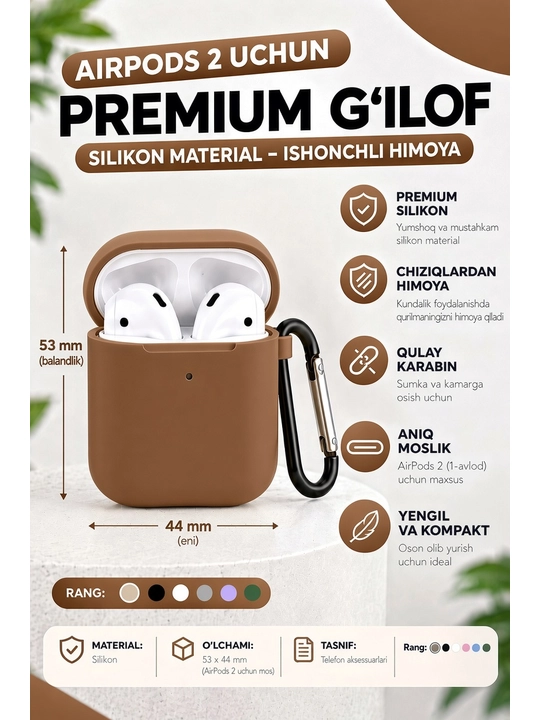 Airpods 2 uchun chexol - 
