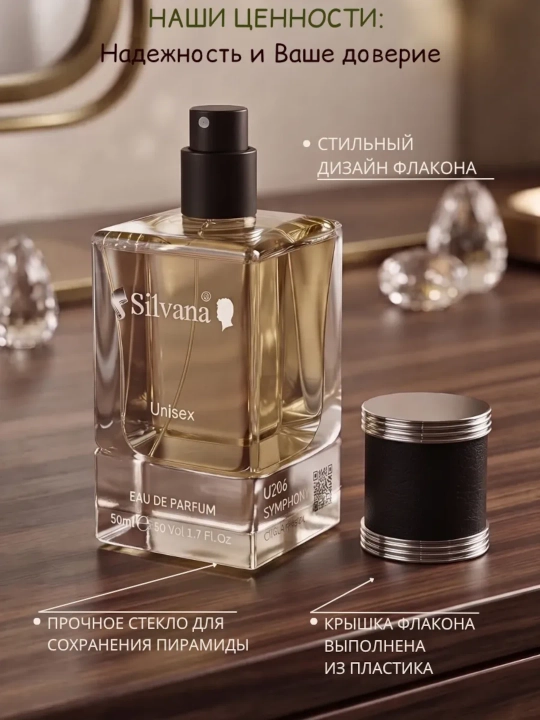 Parfyumlangan suv ayollar va erkaklar uchun, Symphony Louis Vuitton, Silvana №U206