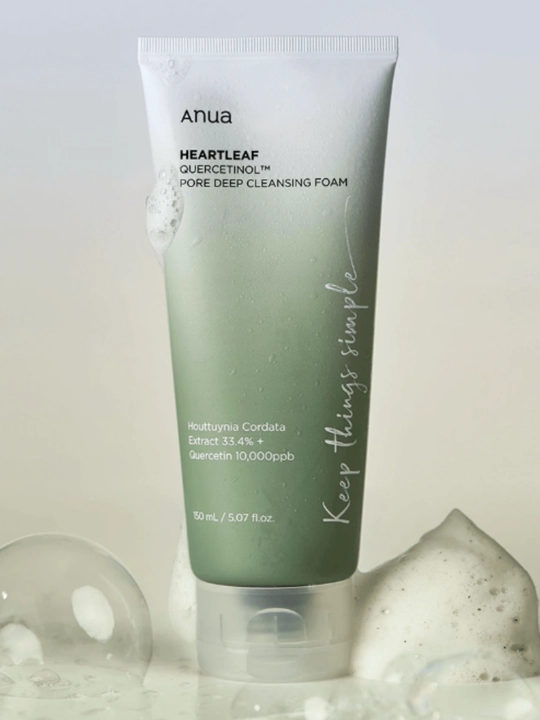 Пенка - скраб для очищения пор Anua Heartleaf Quercetinol Pore Deep Cleansing Foam, 150 мл