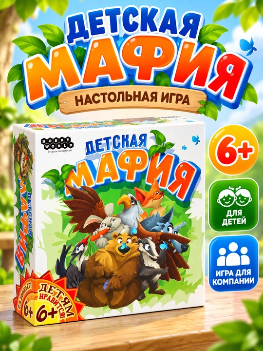 Настольная игра «Детская Мафия» — игра для компании, 6+ - 