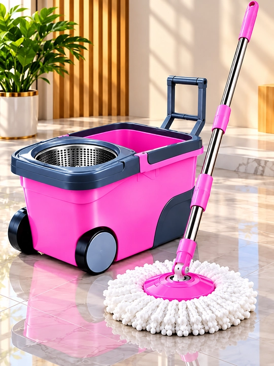 Shvabra, chelakli shvabra, siqishli shvabra, chelak va shvabra, pol yuvish shvabrasi - 