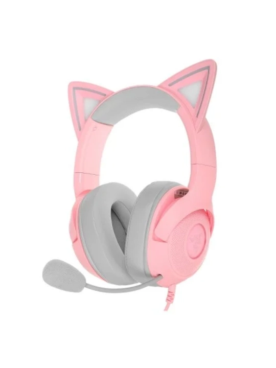 Проводная гарнитура Razer Kraken Kitty V2 Quartz, USB, RGB, с ушками, с гарантией