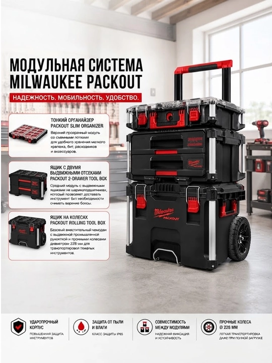 Milwaukee Packout boshlang'ich to'plami 2 - 