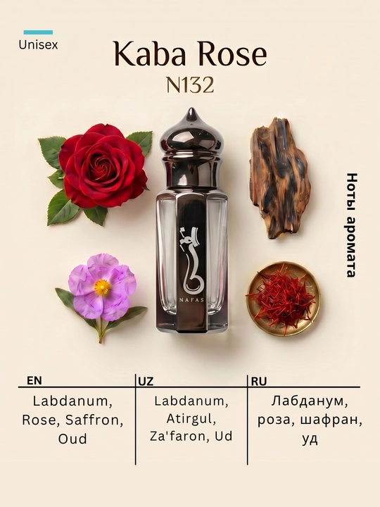 Nafas Ud kolleksiyasi moyli atiri, alkogolsiz, uzoq saqlanuvchi uniseks atir - 